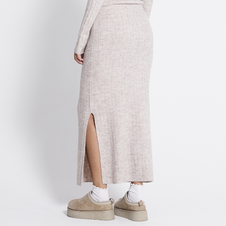 Knit skirt "Katie" Beige Melange